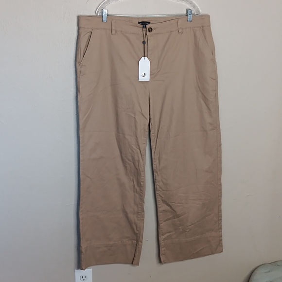 Universal Standard Tan Trousers Size Large 22-24 NWT - Picture 6 of 6